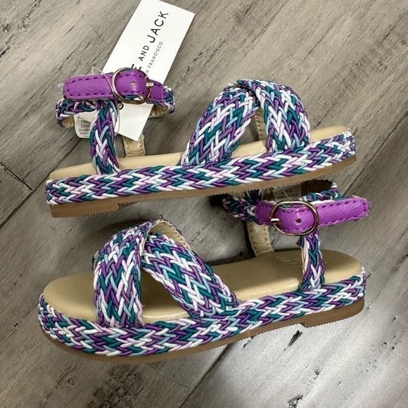 NWT Janie & Jack Braided Espadrille Sandals Size 6 - Picture 5 of 5